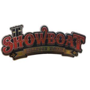 Branson Showboat Metal Reversable Fridge Magnet 6in X 2.5in